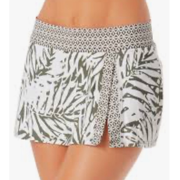Anne Cole Signature Womens Palm Breeze Skirted Bikini Bottom, Size XL - Picture 1 of 7